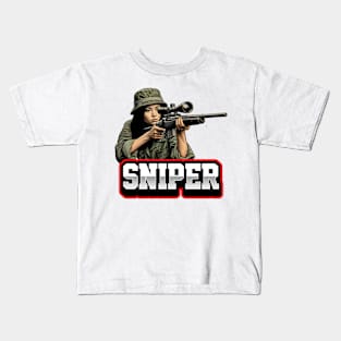 Sniper Girl Kids T-Shirt